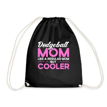 Dodgeball Player Gift Ball Games Dodgeball - Drawstring Bag - black - Front