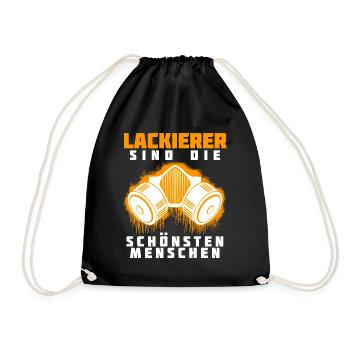 Autolackierer Spruch Lackierer - Turnbeutel - Schwarz - Vorne