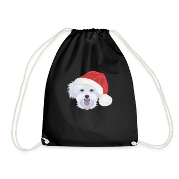 Malteser Merry Christmas - Drawstring Bag - black - Front
