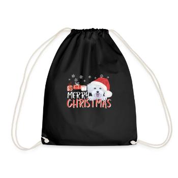 Malteser Merry Christmas - Drawstring Bag - black - Front