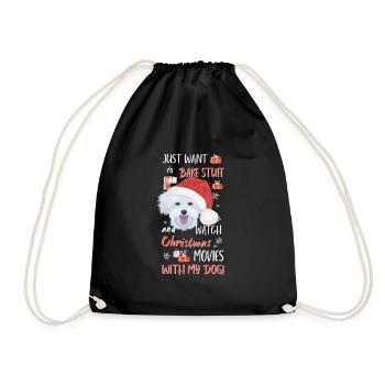 Malteser Merry Christmas - Drawstring Bag - black - Front