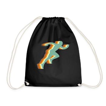 Course à pied Retro Racing Coureurs - Sac de sport léger - noir - Devant