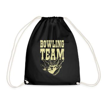 Bowling Team - Drawstring Bag - black - Front