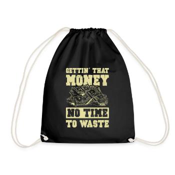 Obtenir de l’argent - Sac de sport léger - noir - Devant