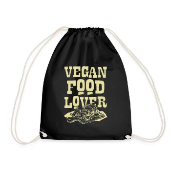 Amateur végétalien - Sac de sport léger - noir - Devant
