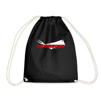 Butcher Carnivore Meat Grilling - Drawstring Bag - black - Front