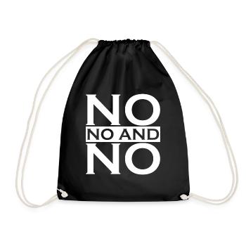 No Protest Rejection - Drawstring Bag - black - Front
