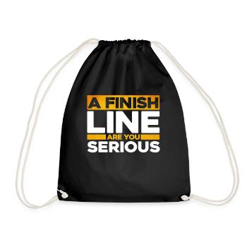 Discus Throw Discus Thrower Gift - Drawstring Bag - black - Front