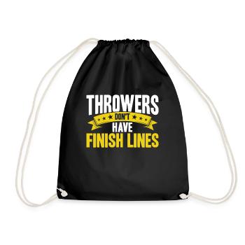 Discus Throw Discus Thrower Cadeau - Sac de sport léger - noir - Devant