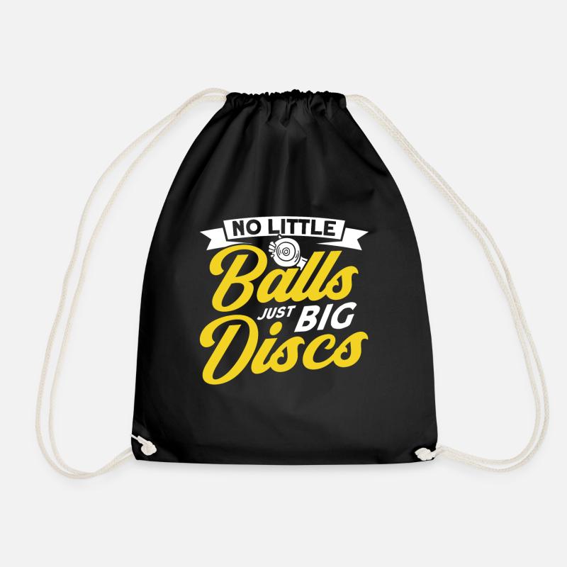 Discus Throw Discus Thrower Gift - Drawstring Bag - black