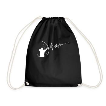 3D Archery ECG Archery - Drawstring Bag - black - Front