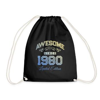 1980 génial depuis - Sac de sport léger - noir - Devant