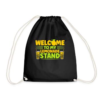 Lemonade Stand Lemon Juice Lemonade Shop - Drawstring Bag - black - Front