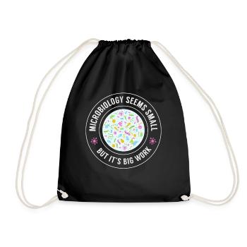 Microbiology, Organism, Biotechnology - Drawstring Bag - black - Front
