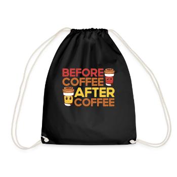 Barista Gift Idea Coffee Lover Coffee Brewing - Drawstring Bag - black - Front
