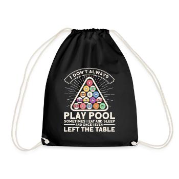 Idée cadeau billard Billard Player Pool Snooker - Sac de sport léger - noir - Devant