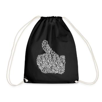 Ants thumbs up ant - Drawstring Bag - black - Front