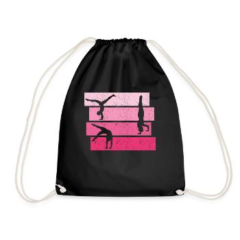 RSG Gymnastics Gymnastics Handstand Gymnast - Drawstring Bag - black - Front