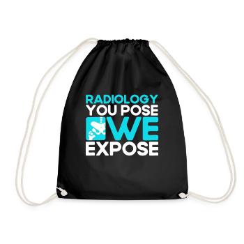 Radiology Radiologist Radiology Technician - Drawstring Bag - black - Front
