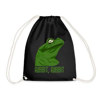 Drôle de grenouille - Sac de sport léger - noir - Devant