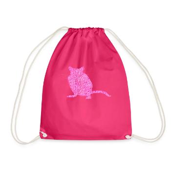 Gerbil from flowers Gerbils - Drawstring Bag - fuchsia - Front