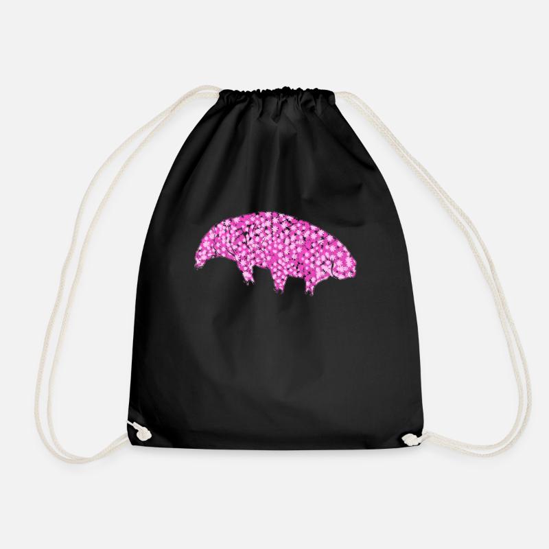 Tardigrade Bärtierchen Wasserbär - Turnbeutel - Schwarz