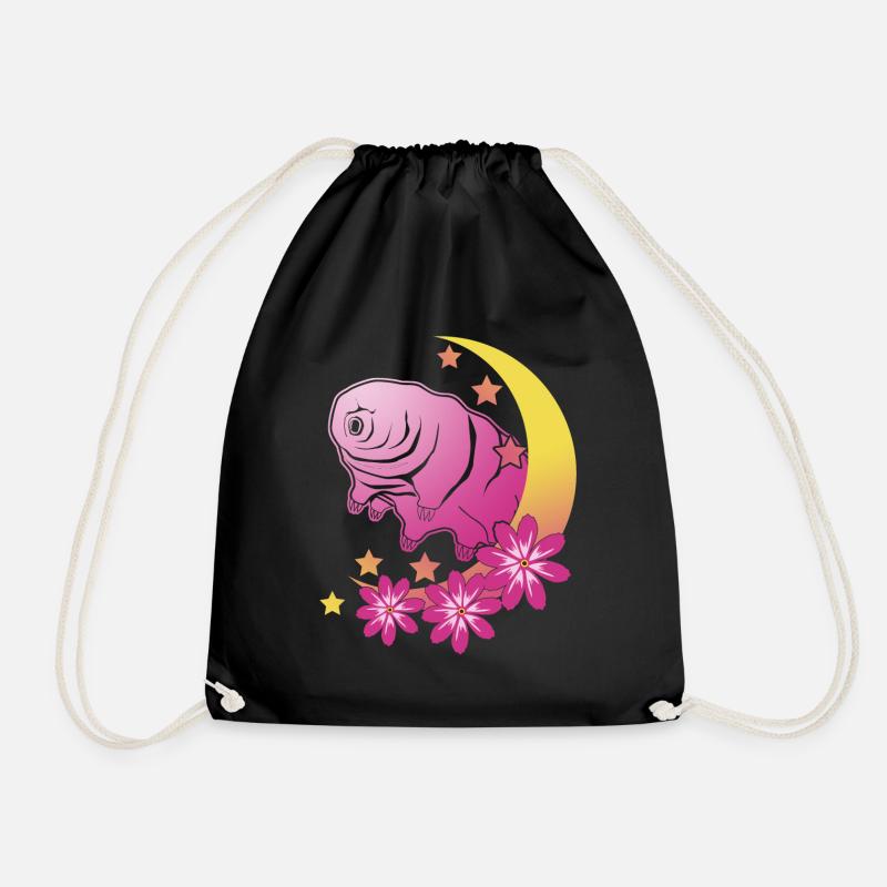 Tardigrade Wasserbär Mond Bärtierchen - Turnbeutel - Schwarz
