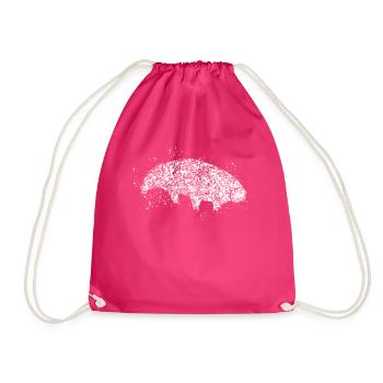 Water Bear Tardigrade Tardigrade - Drawstring Bag - fuchsia - Front