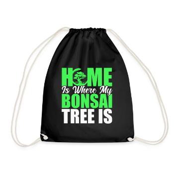 Bonsai Tree Gift Japan Bonsai Garden - Drawstring Bag - black - Front