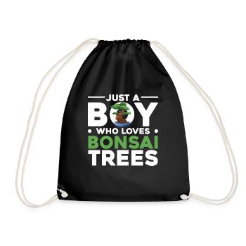 Bonsai Tree Gift Japan Bonsai Garden - Drawstring Bag - black - Front