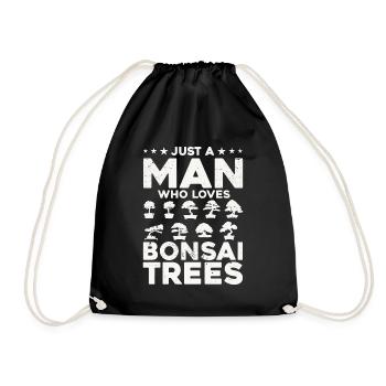 Bonsai Tree Gift Japan Bonsai Garden - Drawstring Bag - black - Front