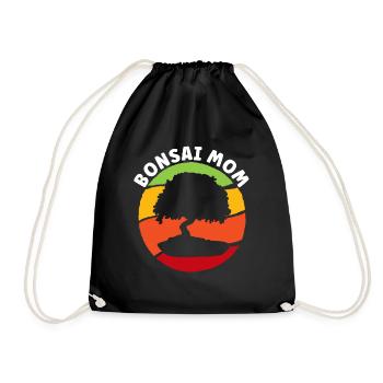 Bonsai Tree Gift Japan Bonsai Garden - Drawstring Bag - black - Front