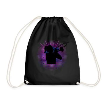 Trombone Music Trombonist Trombones - Drawstring Bag - black - Front
