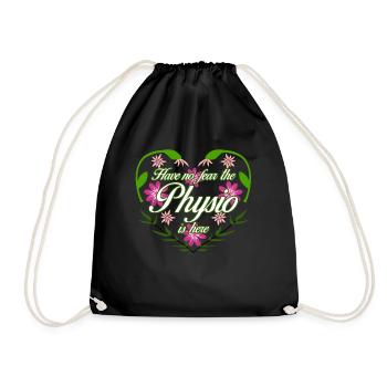 Physio Physiotherapist Physiotherapy - Drawstring Bag - black - Front