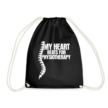 Physio Saying Physiotherapist - Drawstring Bag - black - Front