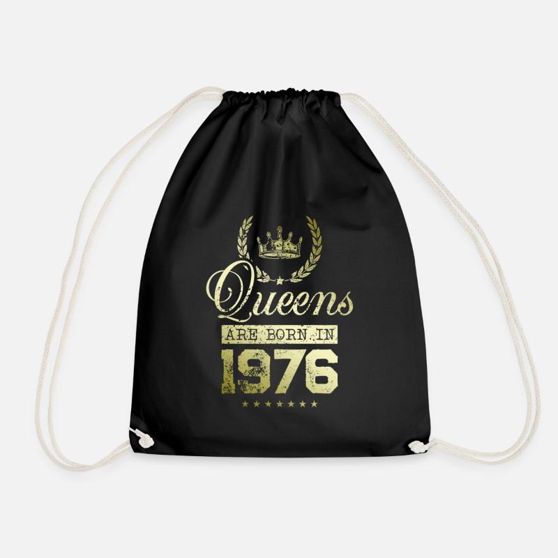 Queens born in 1976 - Turnbeutel - Schwarz