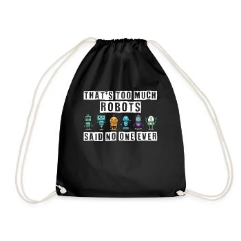 Robotics, robot builders - Drawstring Bag - black - Front