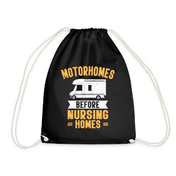 Camping camping-car - Sac de sport léger - noir - Devant
