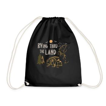 Camping camping-car, VR - Sac de sport léger - noir - Devant
