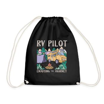 Camping camping-car, VR - Sac de sport léger - noir - Devant