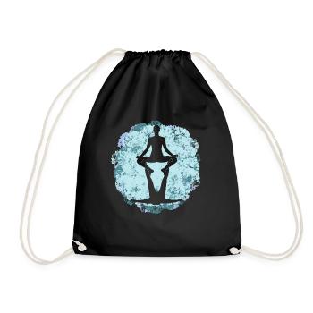 Acroyoga Yogalehrer Meditaion Acro Yoga - Turnbeutel - Schwarz - Vorne