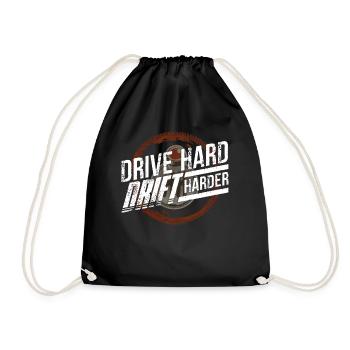 Driften, Autotyp, Autoliebhaber, Autotuning - Turnbeutel - Schwarz - Vorne