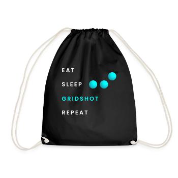 Manger sommeil Gridshot Répéter - Sac de sport léger - noir - Devant