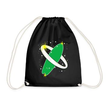 Planche de surf dans Space Surfer - Sac de sport léger - noir - Devant