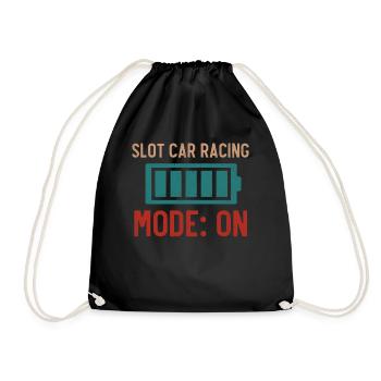 Slotcar-Rennen - Turnbeutel - Schwarz - Vorne