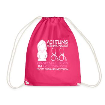 Wahnsinnige Krankenpflegerin - Turnbeutel - Fuchsia - Vorne