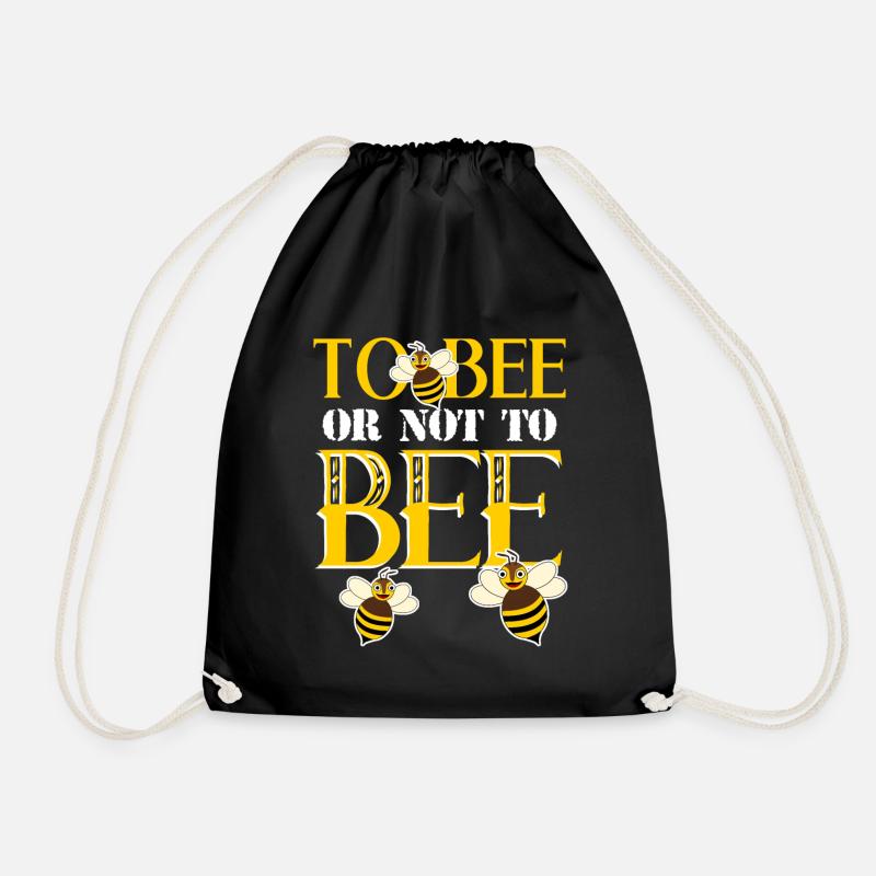 Biene Honigbienen Bienen Imker - Turnbeutel - Schwarz