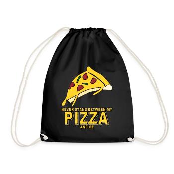 Pizza Pizza Baker Pizzaria Pizzas - Drawstring Bag - black - Front