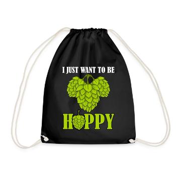 Beer Craft Beer Hops Beer Brewers - Drawstring Bag - black - Front