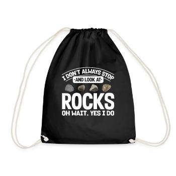 Géologue de la géologie collectrice de roches - Sac de sport léger - noir - Devant